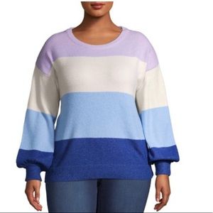 Plus size BALLOON SLEEVE SWEATER